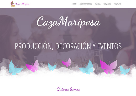 Sitio para productora de eventos. Diseño, armado y programación de la web y el sistema autoadministrable.