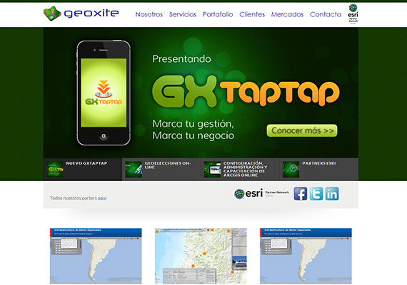 Sitio web corporativo para empresa de desarrollo tecnológico. Diseño, armado y programación en Wordpress.
