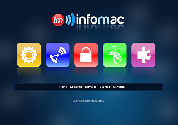 Sitio web corporativo para empresa de desarrollo tecnológico. Diseño, armado y programación en Wordpress.