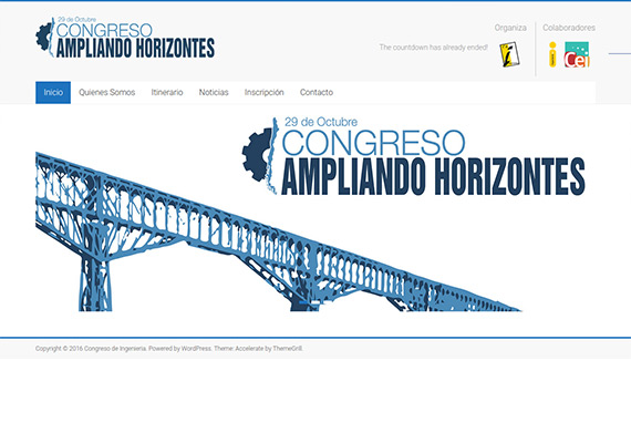 Sitio para congreso de ingeniería de la escuela de ingenieros de la Universidad Católica. Diseño, armado y programación de la web y el sistema autoadministrable.